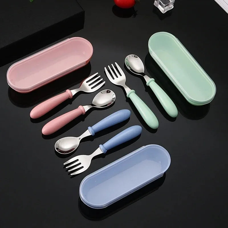 304 Stainless Steel Portable Cutlery Set – Fork, Spoon & Box