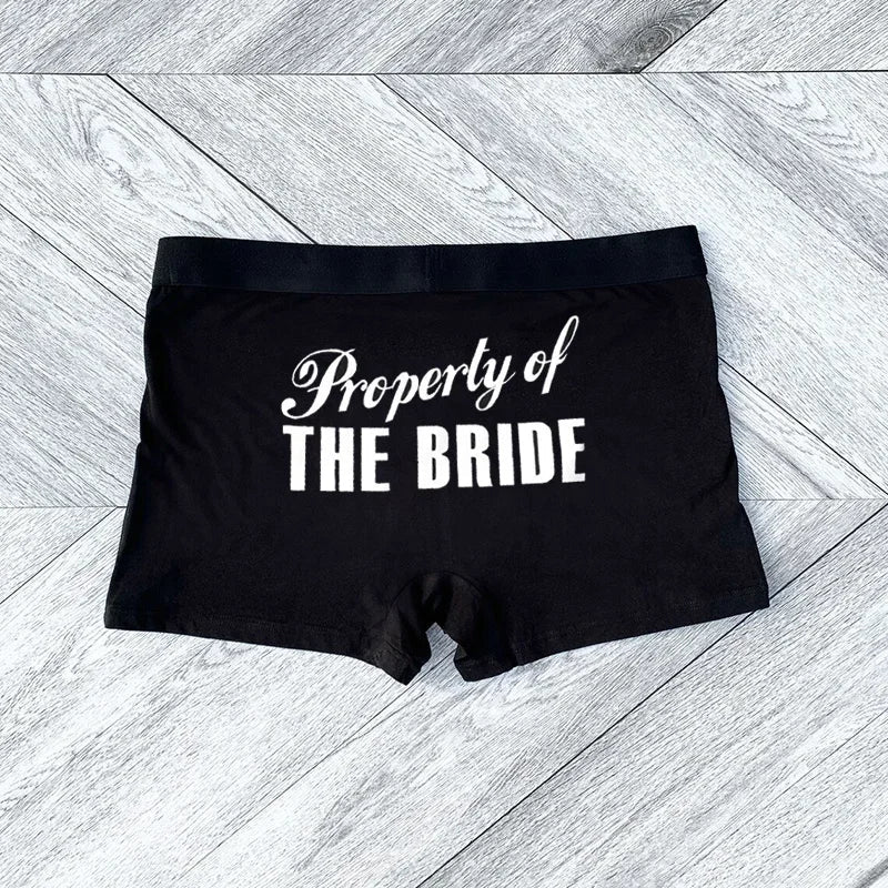 Property of The Bride Boxer Briefs | Funny Groom Gift