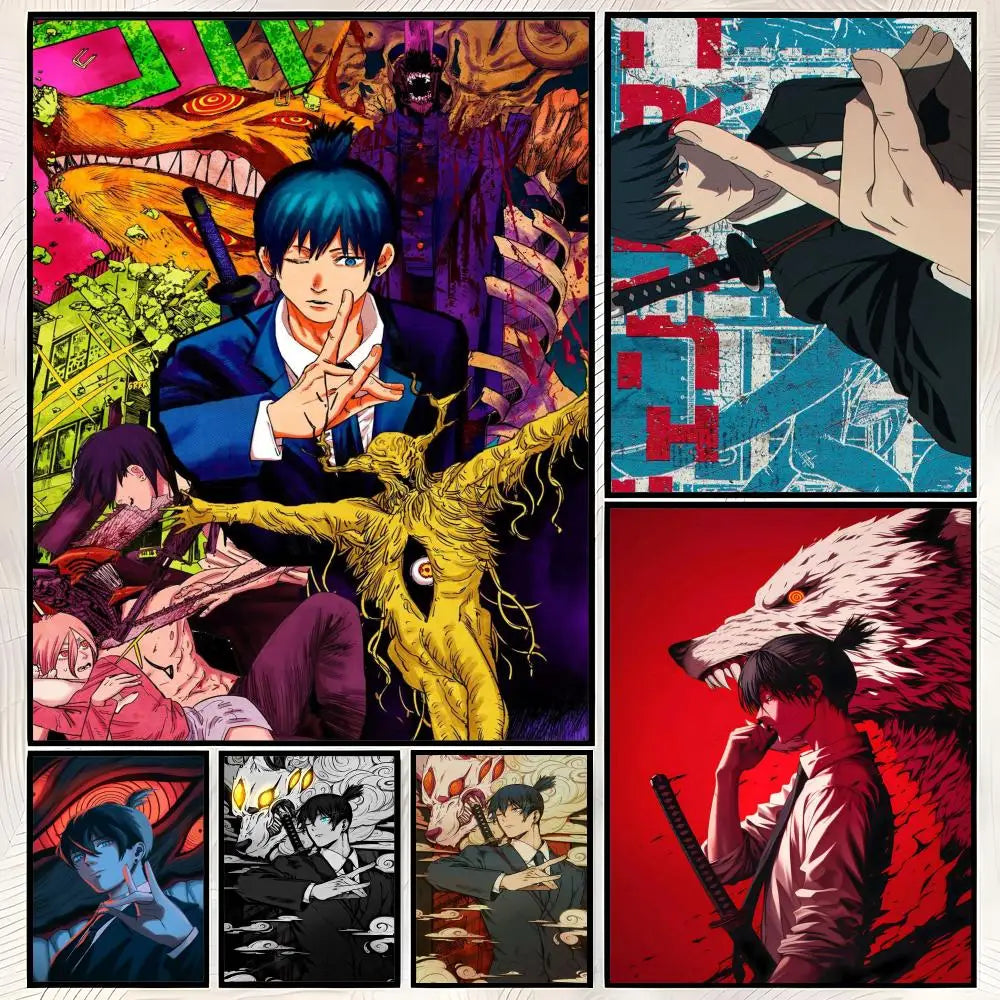 Aki Hayakawa Anime Self-Stick Wall Poster – HD Waterproof Art