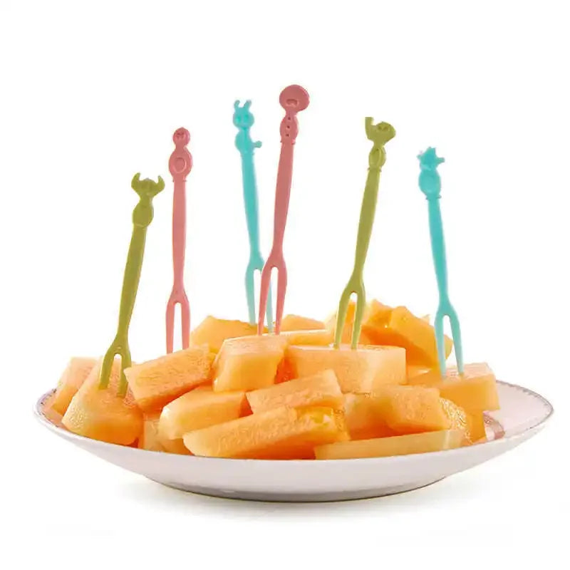 Mini Plastic Fruit Forks – Bento Box & Party Food Picks Set