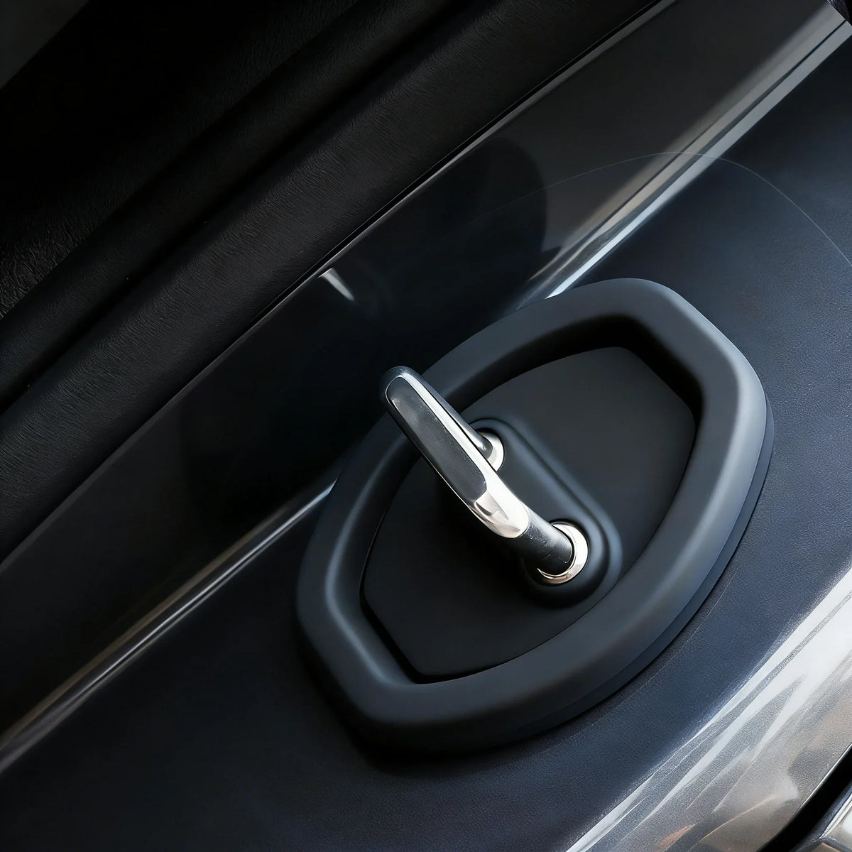 4-Pack Silicone Car Door Lock Cover – Anti-Collision Cushion
