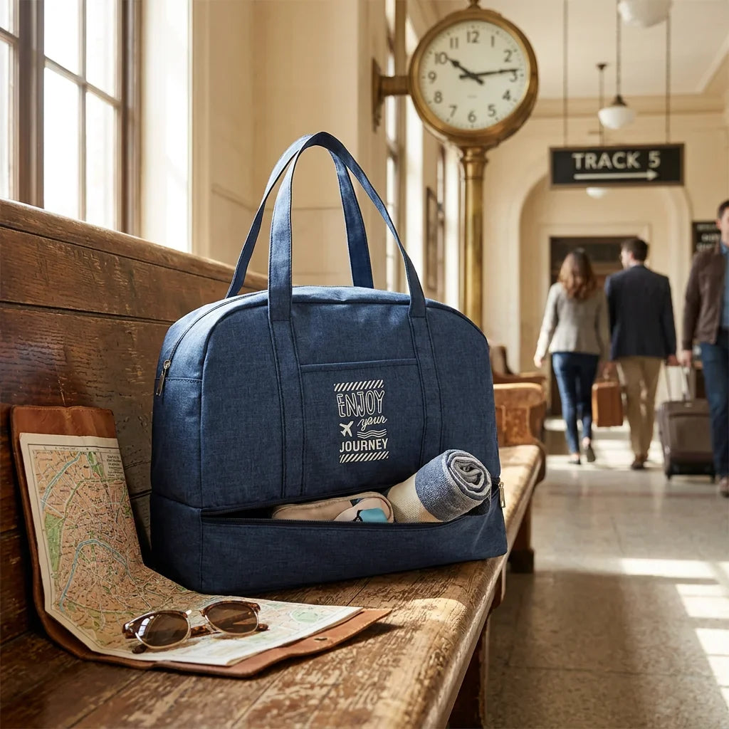 Men's Waterproof Oxford Travel Bag | Large Capacity Double Layer