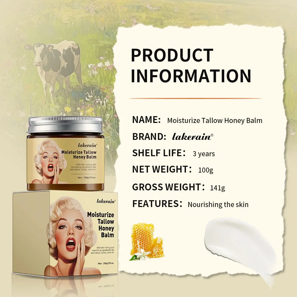 Beef Tallow Face Cream – Moisturizing & Firming | Lakerain