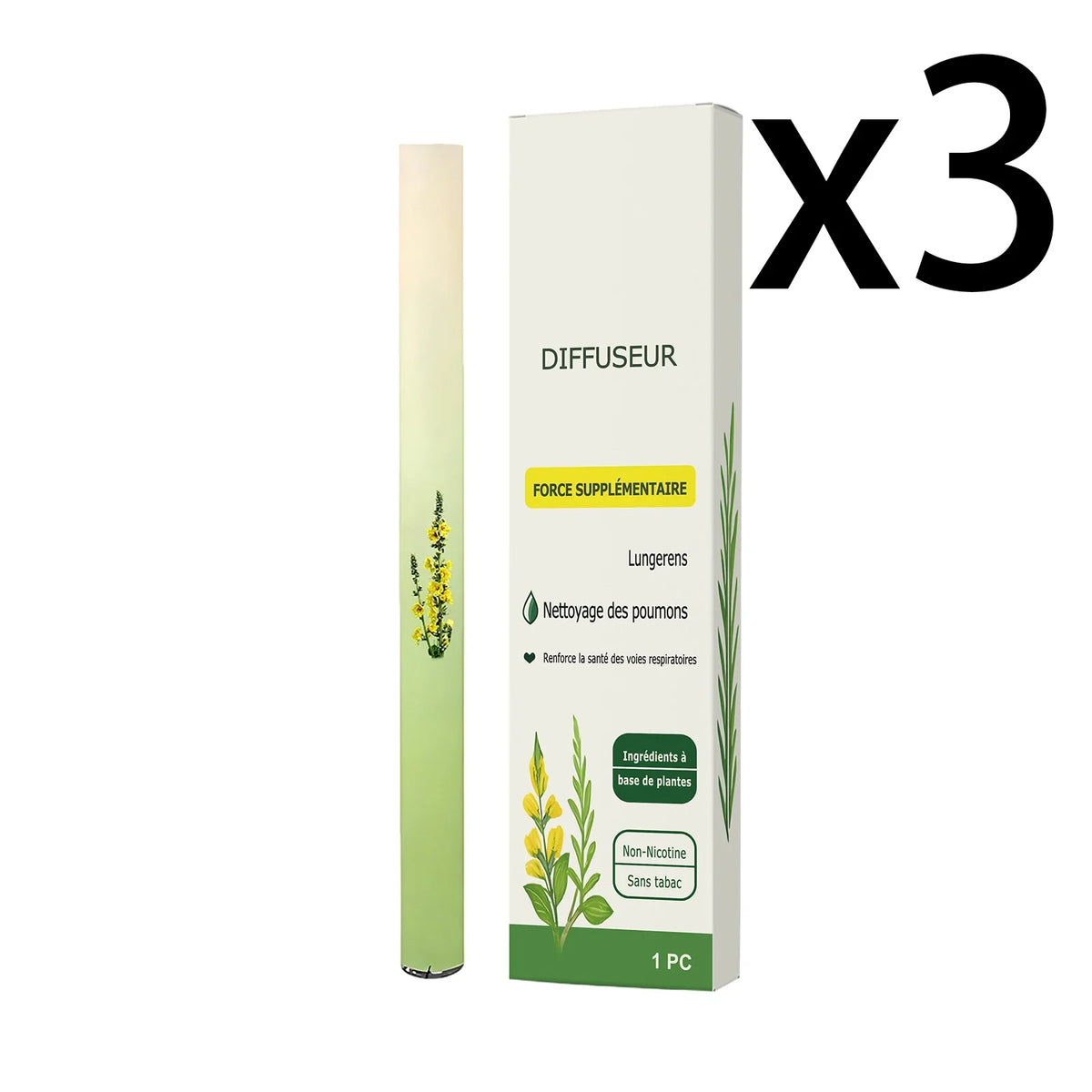 Herbal Fresh Breathing Stick – Cooling Mint Aromatherapy Inhaler