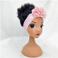 Cute Afro Headband Wig for Baby Girls Ages 4–6 | Floral