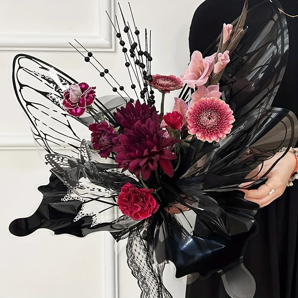 40-Piece Butterfly Wing Flower Wrapping Paper | Bouquet Film