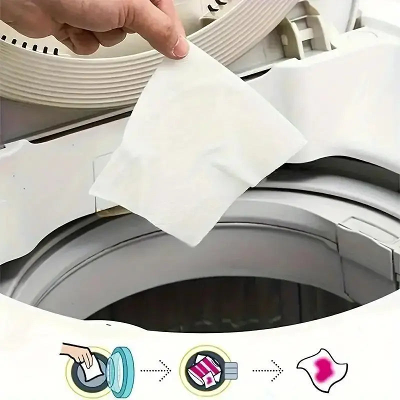 50 Dye-Catcher Laundry Sheets – Anti-Bleed & Fade Protection