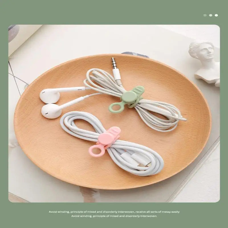 Silicone Cable Straps Reusable Cord Ties | 10/50 PCS Organizer