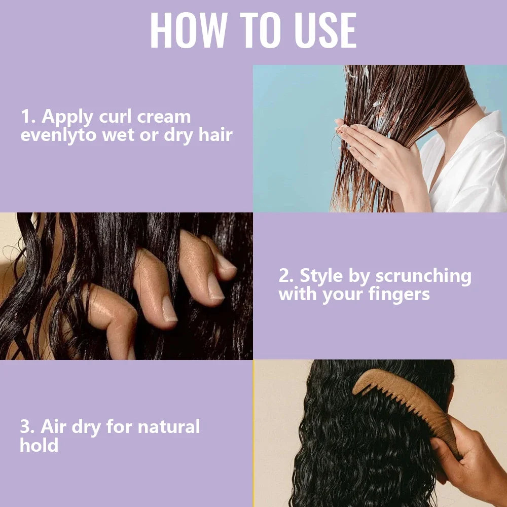 Coconut Argan Oil Curl Defining Cream for Curly & Coily Hair