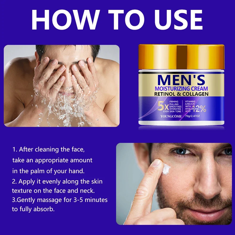 Men's Retinol Face Cream – Hydrating, Brightening & Firming