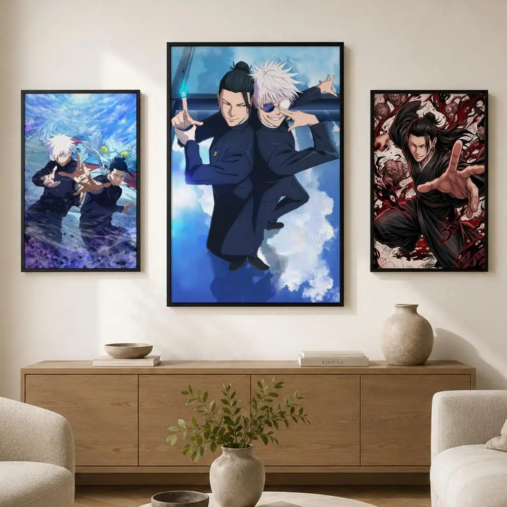 Suguru Geto Anime Poster – Waterproof Self-Adhesive Wall Art