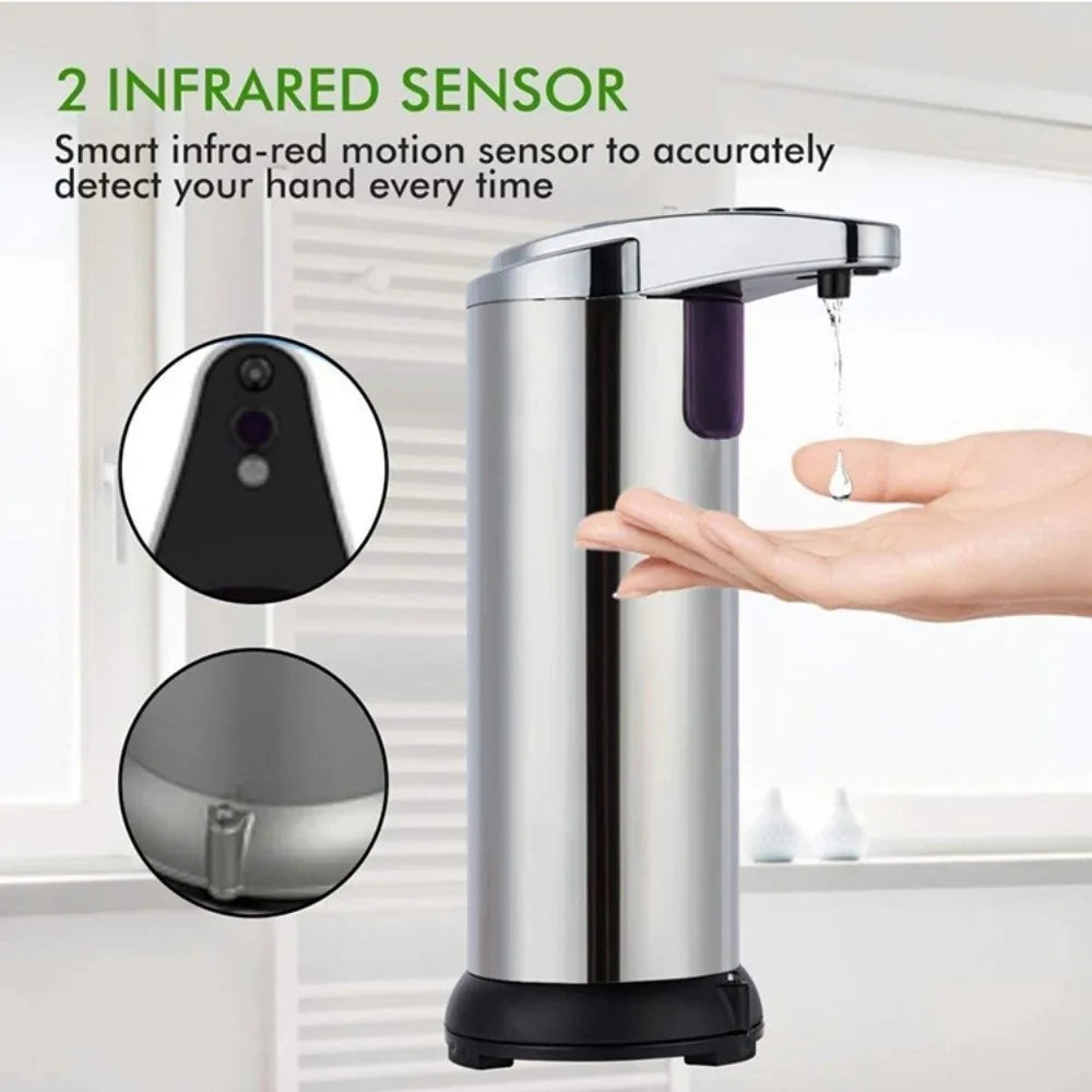 Stainless Steel Automatic Soap Dispenser Waterproof Electric
