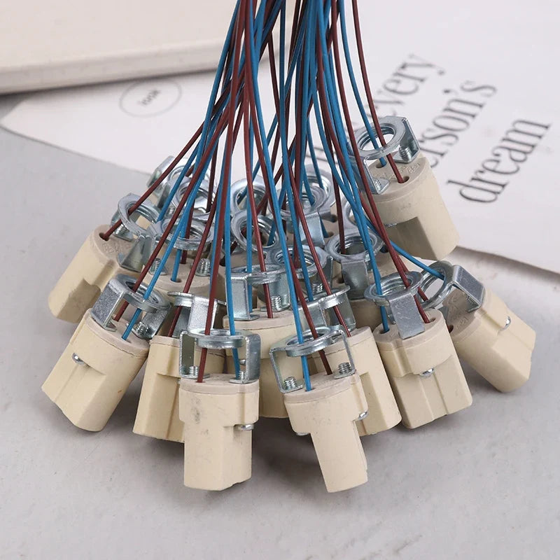 G9 Ceramic Lamp Base Socket for LED & Halogen Bulbs 10/20 Pack