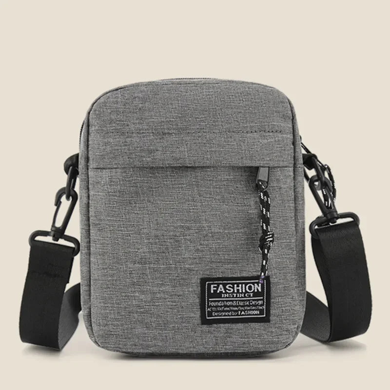 Small Oxford Cloth Crossbody Bag – Square Satchel for Women & Men