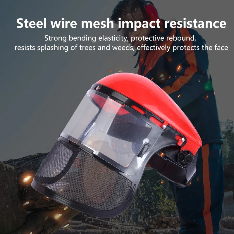 Safety Head-mounted PVC Protective Mask Anti Splashing Grass Dust