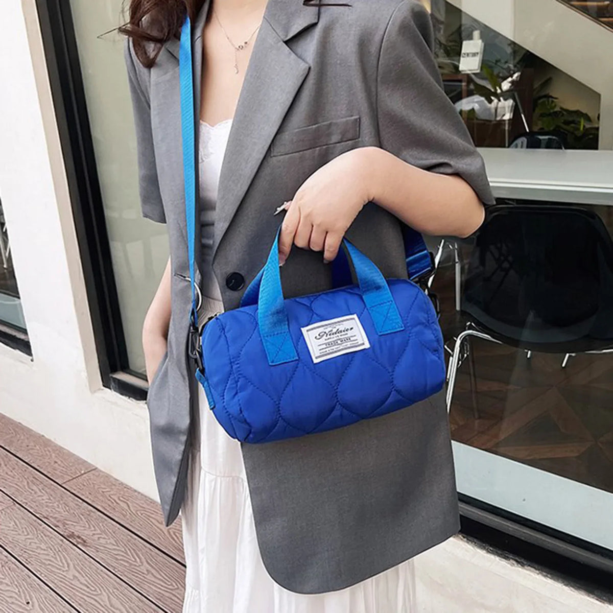 Women's Cotton Crossbody Tote Bag – Gym, Travel & Daily Use