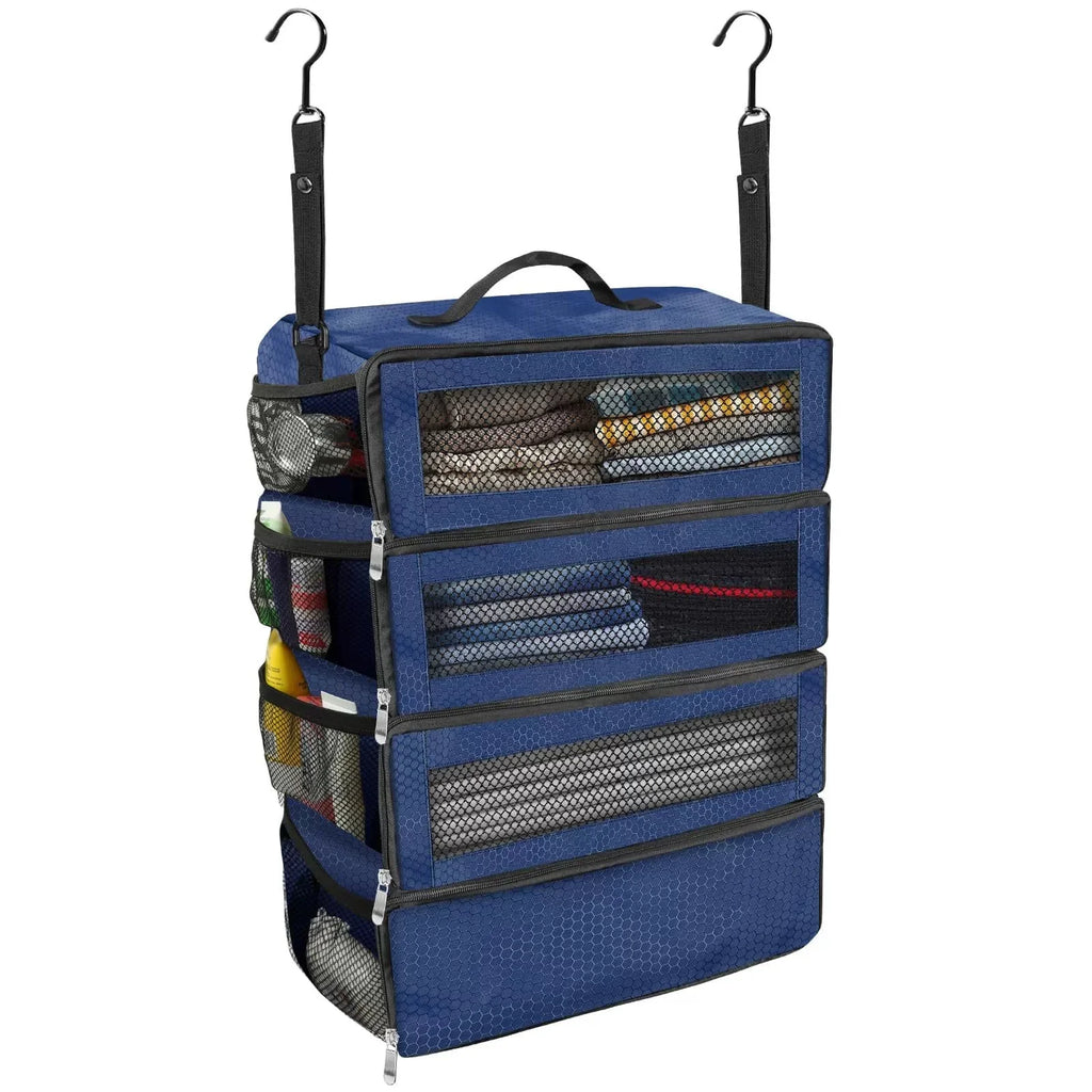 Hanging Suitcase Organizer | Collapsible Packing Cubes