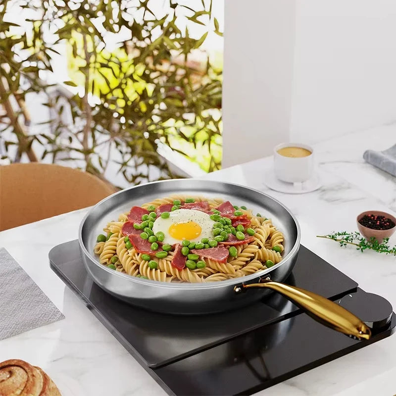 KEMORELA 316 Stainless Steel Frying Pan – Uncoated Skillet
