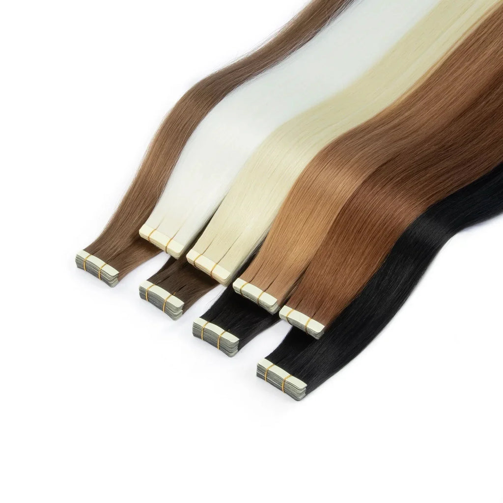 20pc Tape-In Synthetic Hair Extensions – Seamless Skin Weft