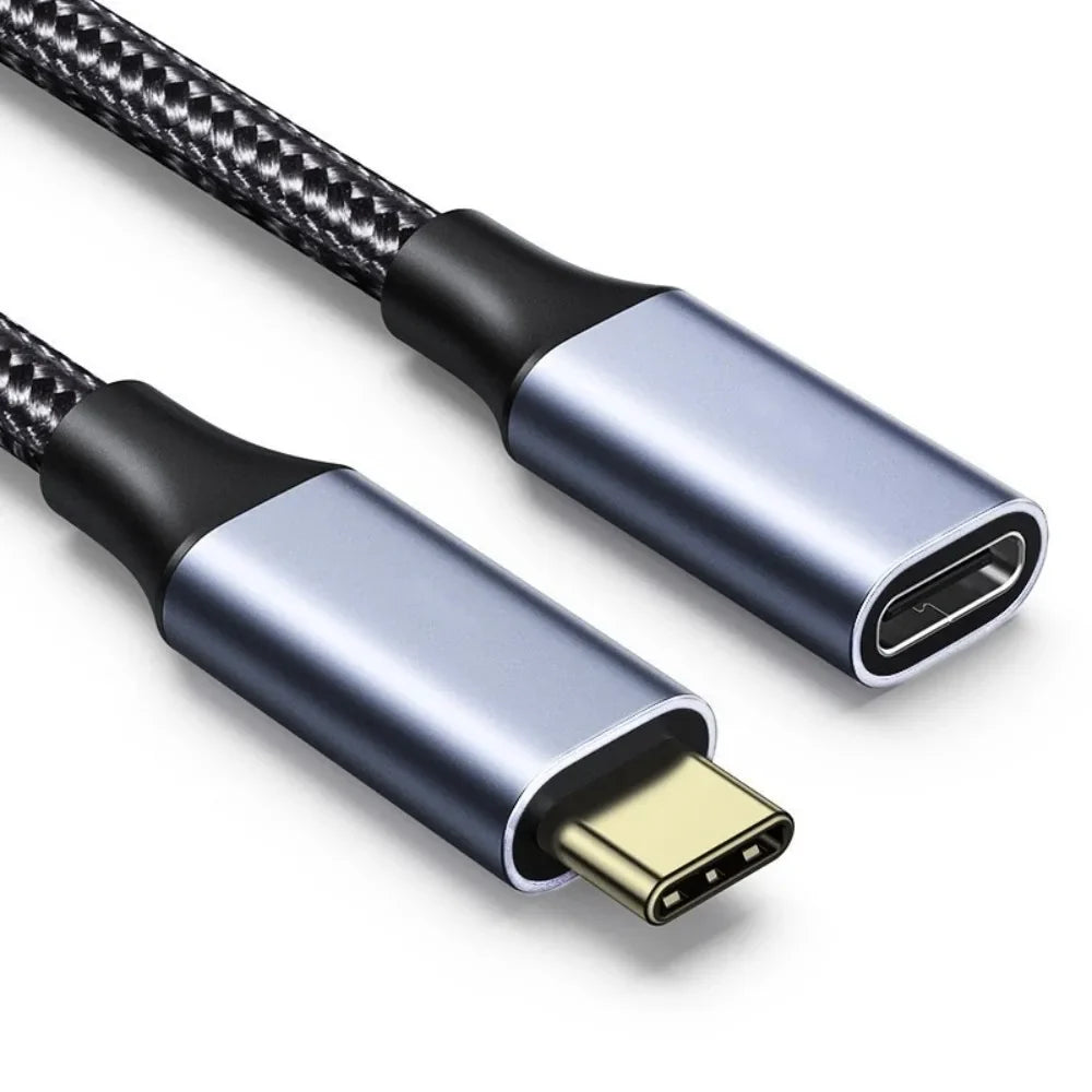 USB-C Extension Cable PD 100W Male to Female Braided 150cm