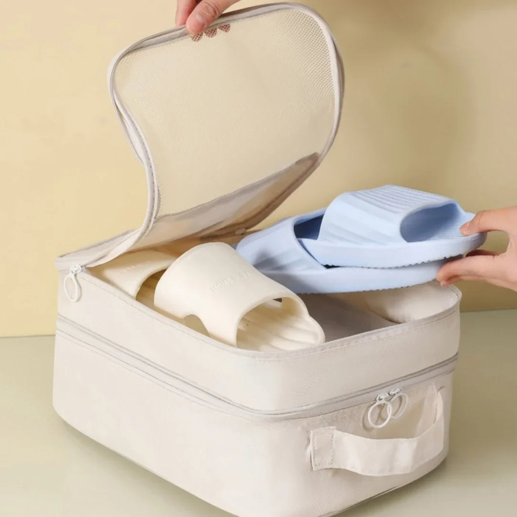 Shoe Bags for Travel – Holds 3 Pairs | Carry-On Organizer