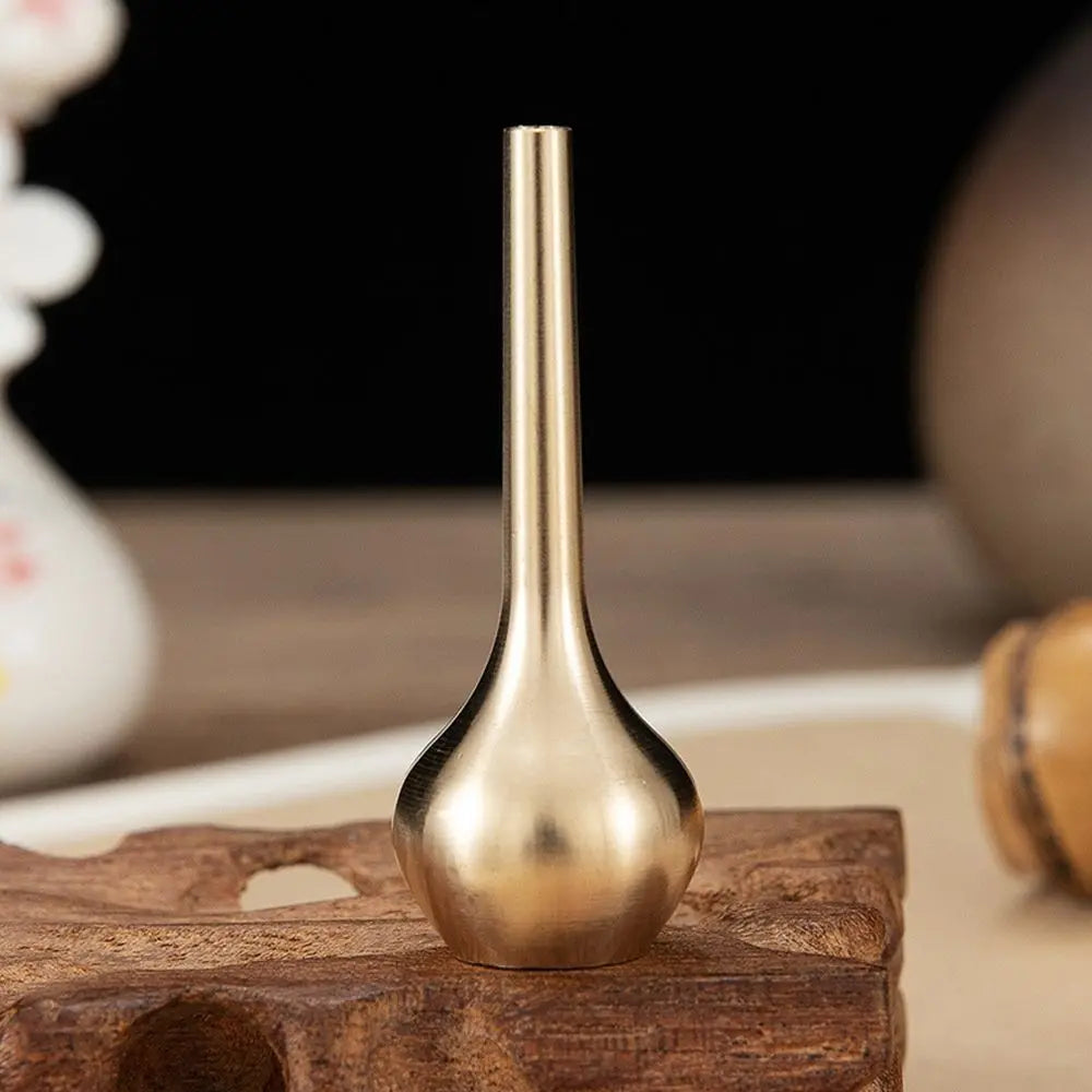 Retro Gold Copper Antique Vase | Mini Flower & Plant Decor