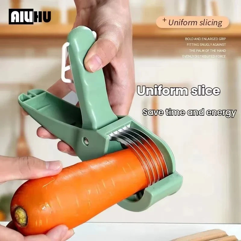 Stainless Steel Vegetable & Fruit Slicer | Multi-Function Salad