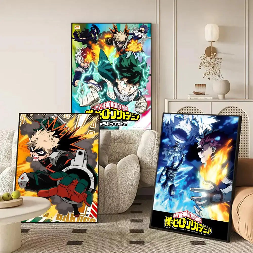 My Hero Academia Anime Canvas Wall Art – Unframed Poster