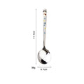 304 Stainless Steel Round Spoon Cartoon Embossed Deer Korean