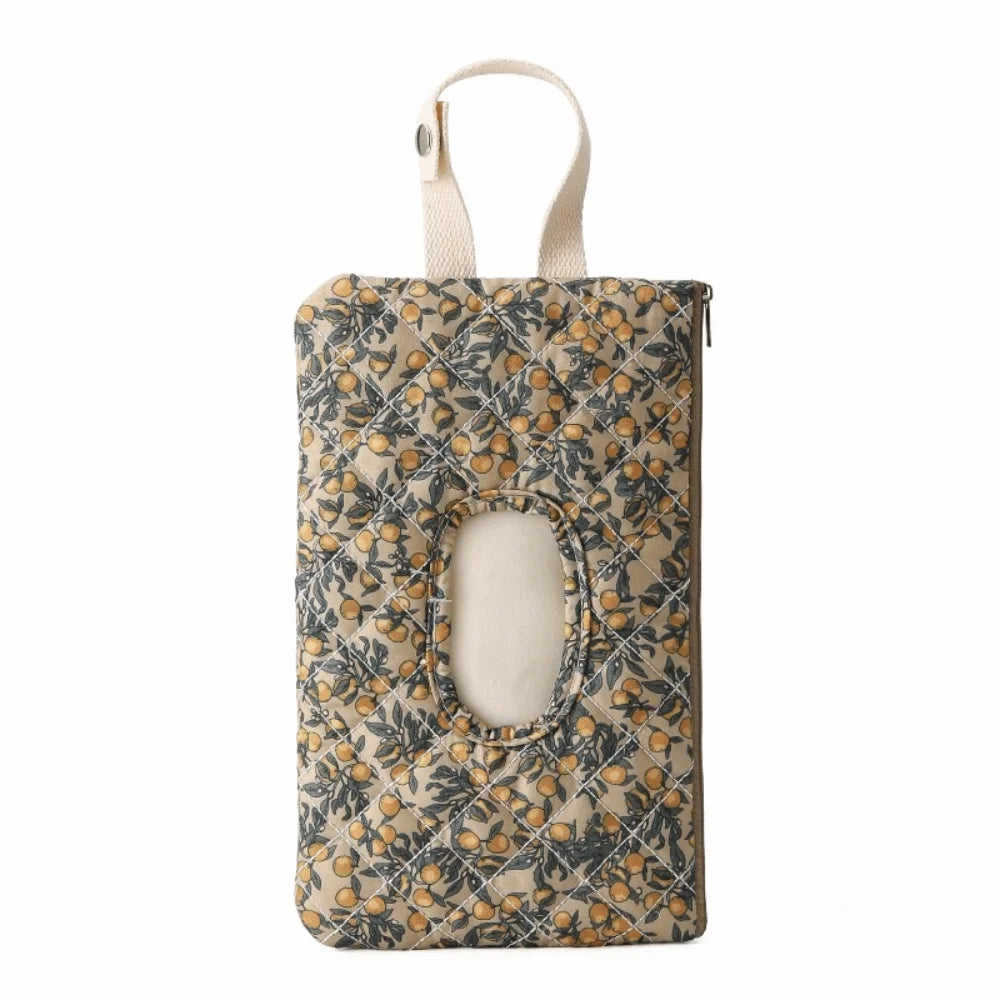 Floral Baby Wipes Dispenser Pouch | Reusable Hanging Wipe Case