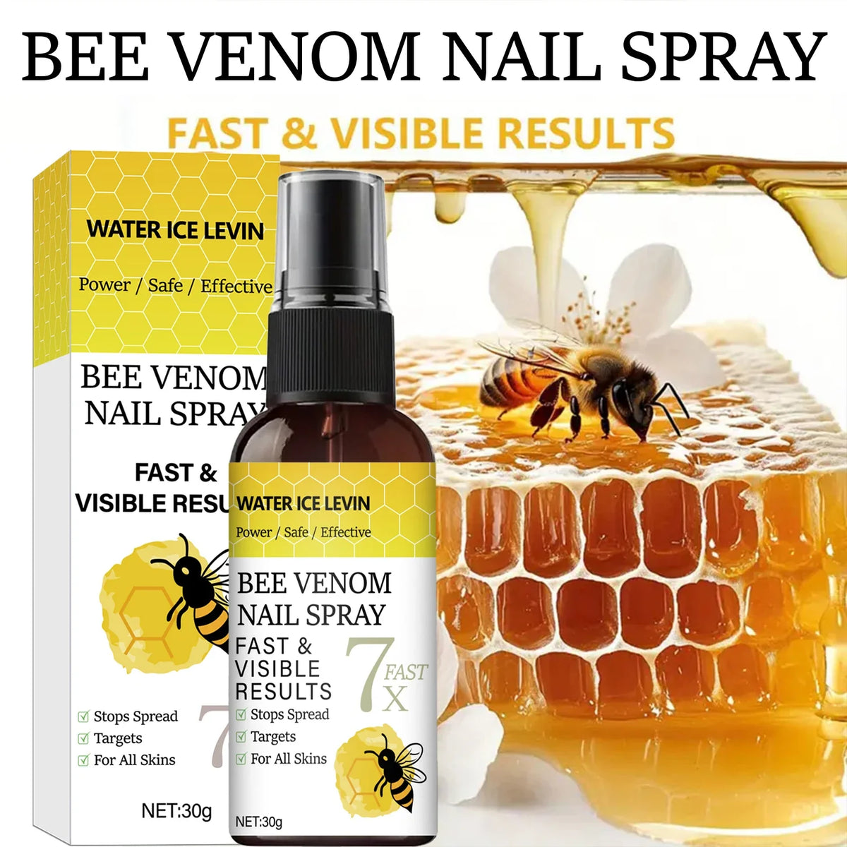Bee Venom Nail Spray – Strengthen Nails with Hyaluronic Acid