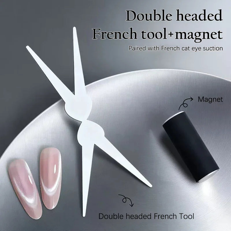 Cat Eye Nail Magnet Tool – Dual-Ended Y-Plate for Gel Polish