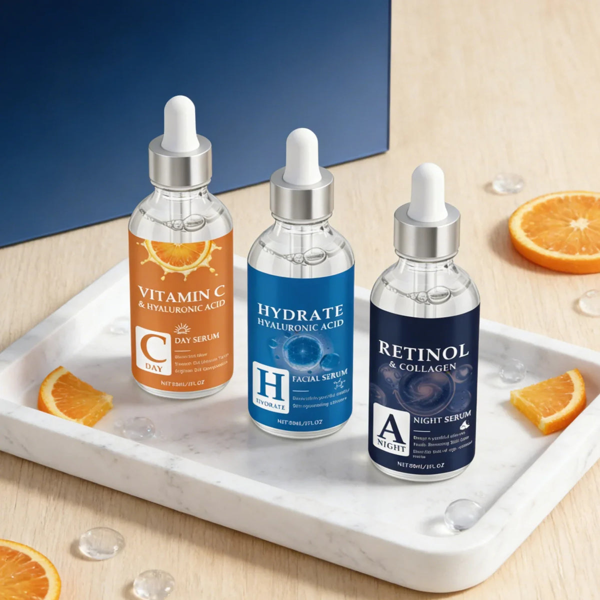 Hyaluronic Acid, Retinol & Vitamin C Face Serum 30ml