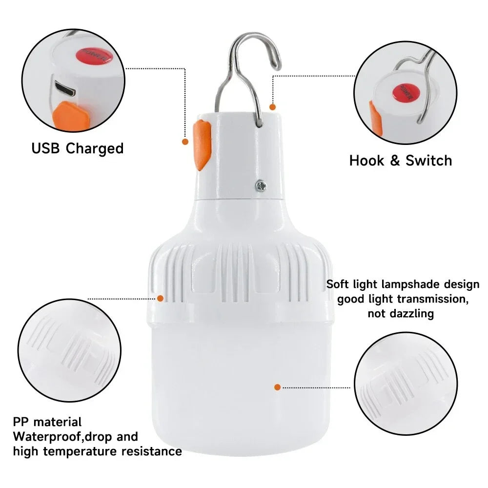 USB Rechargeable LED Camping Lantern | Portable Emergency Light