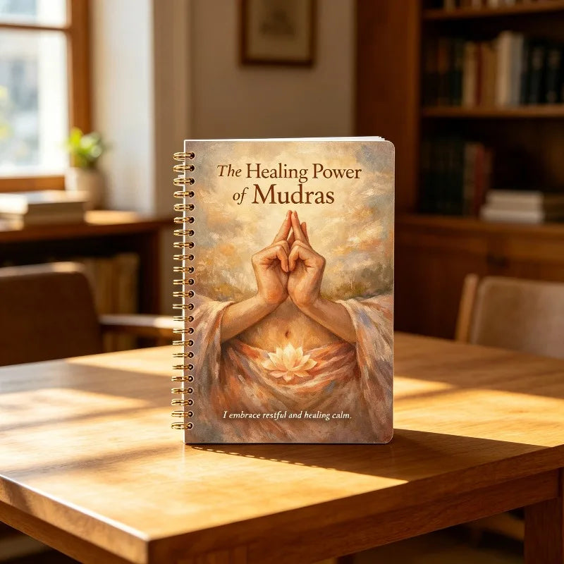 Healing Power Mudras Hand Yoga Notebook Health Fitness Diet Lifestyle