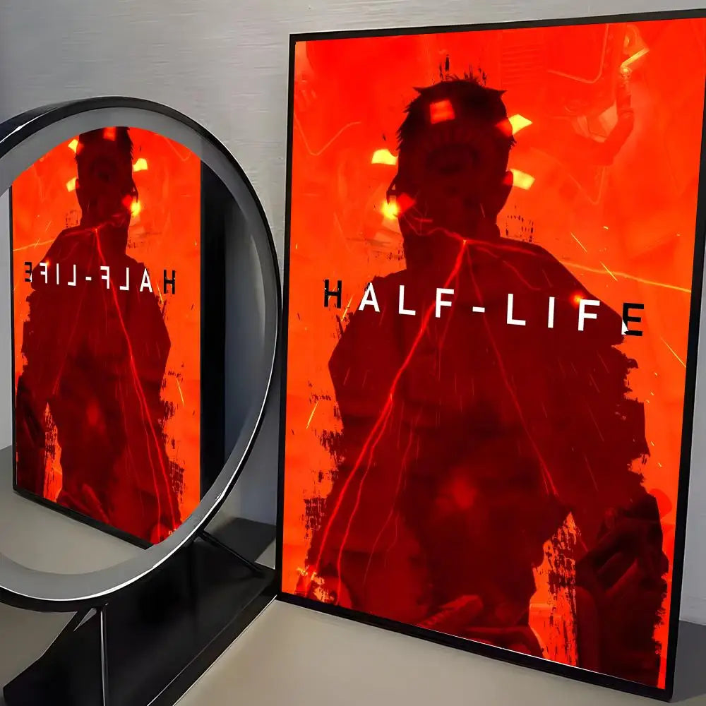 Half-Life Game Poster Sticker – HD Self-Adhesive Wall Art