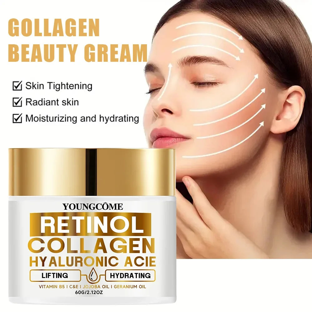 YOUNGCOME Retinol Face Cream – Collagen & Hyaluronic Acid