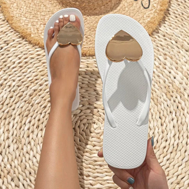 Women's Open Toe Flip Flops – Non-Slip Soft Sole Summer Slippers
