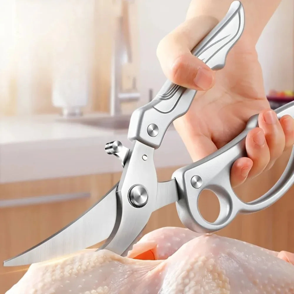 PLYS Heavy-Duty Kitchen Shears with Spring-Loaded Ejector