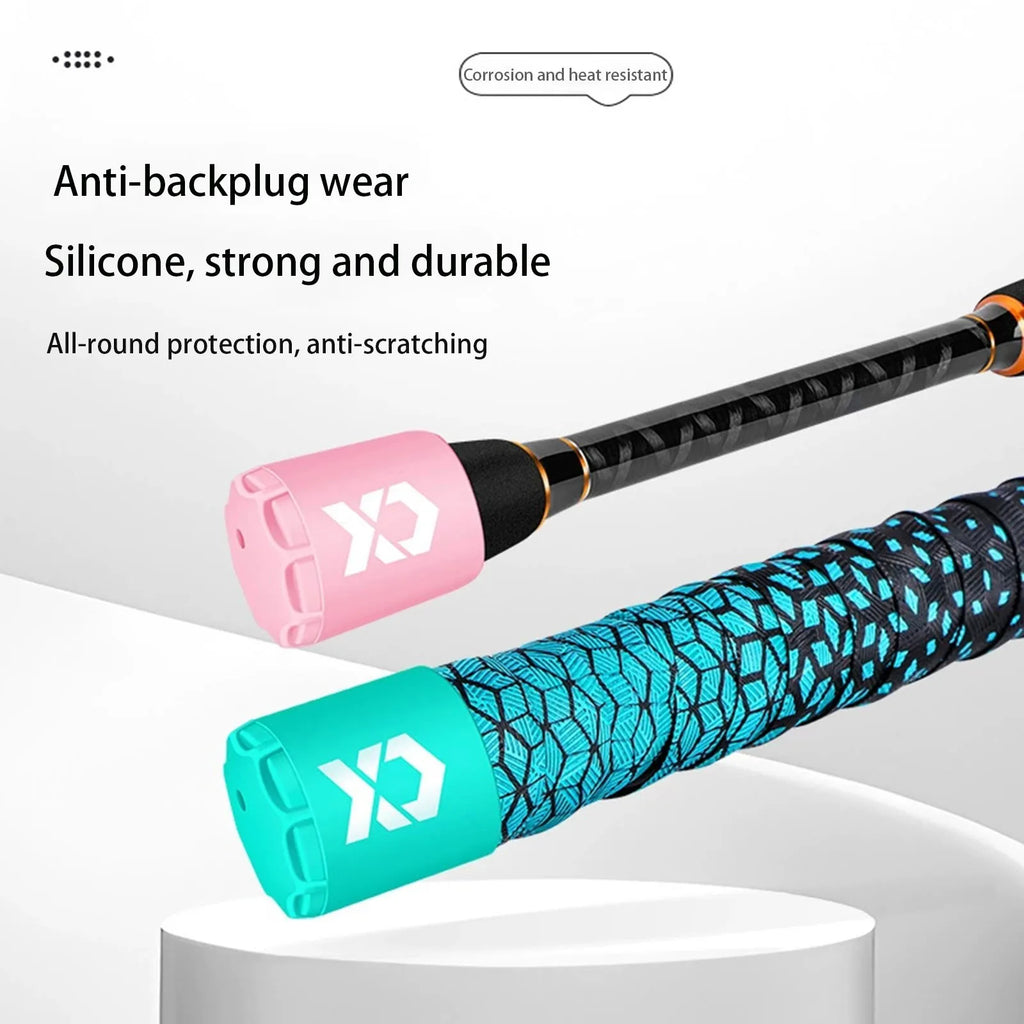 Silicone Fishing Rod End Cap Protector | Non-Slip Cover