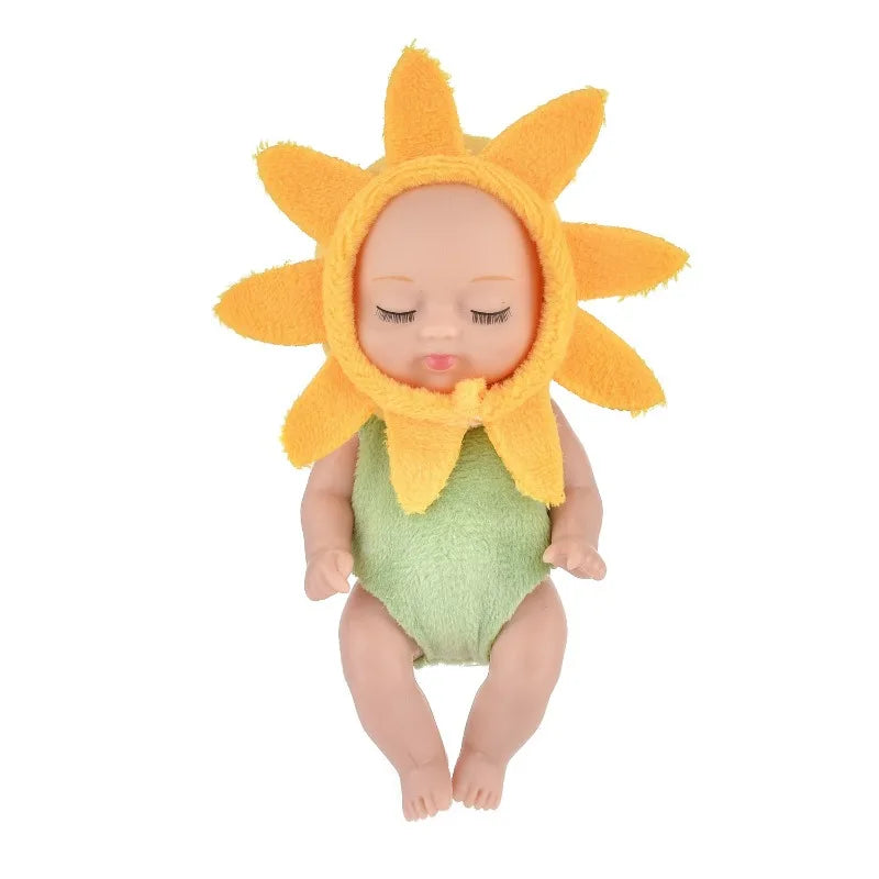 Sleeping Mini Reborn Baby Dolls Lifelike Cute Adorable Butterfly Fox