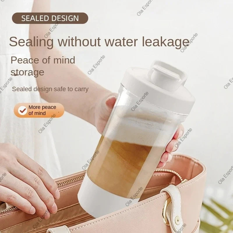 Portable Electric Protein Shaker Bottle USB Rechargeable Multipurpose
