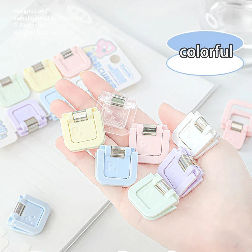 Cube Shaped Clip Multifunctional Mini Notes Receipts Student Papers