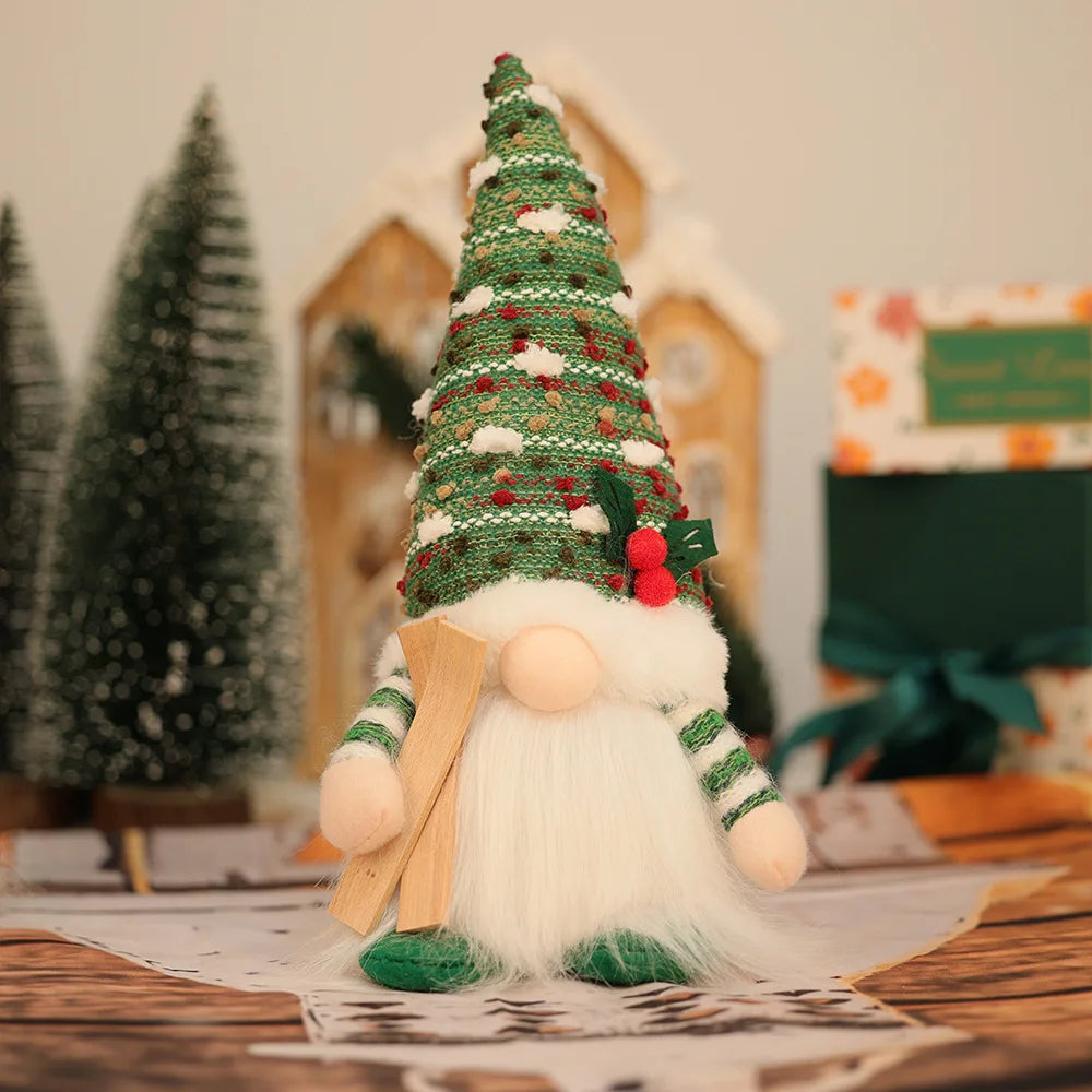 Christmas Decoration Items American Country Knitted Ribbon Light