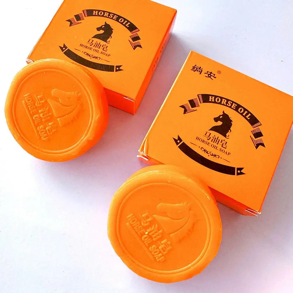 Horse Oil Soap Face Facial Body Moisturizing Cleansing Handmade Bar