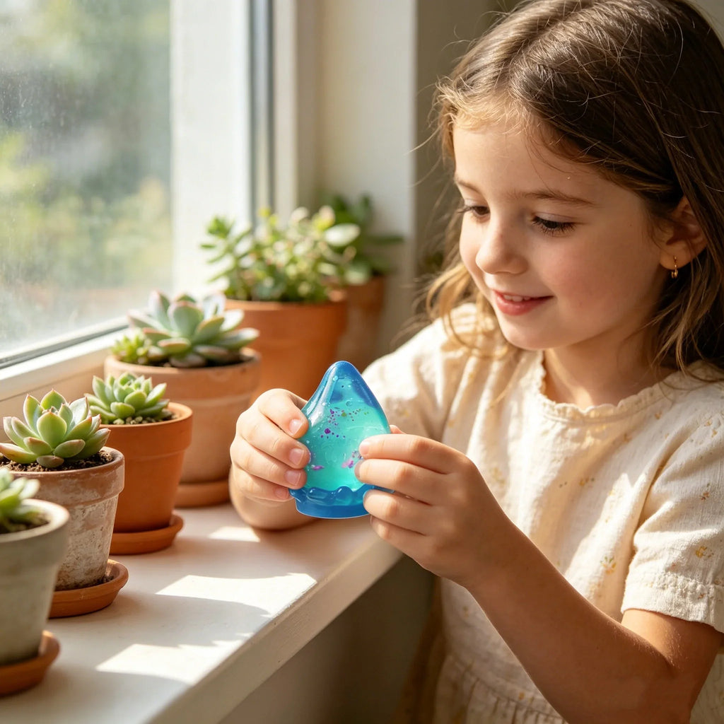 Water Droplet Squishy Stress Ball – Squeeze Toy Kids & Adults