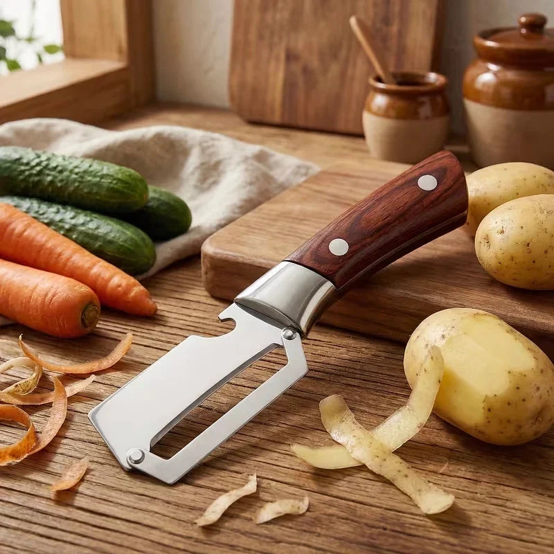 Stainless Steel Vegetable Peeler Set – Potato & Carrot Slicer