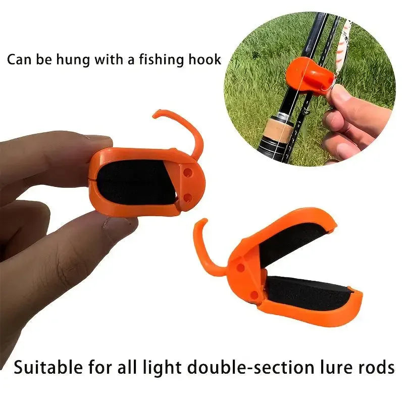 Quick-attach Fishing Rod Clip Tool-free 1-Hand Holder Freshwater Rods