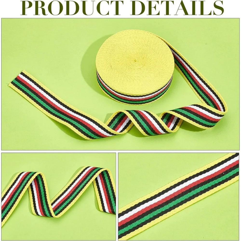 10 Yards Jacquard Woven Trim 1.5" Embroidered Ribbon – 5 Colors