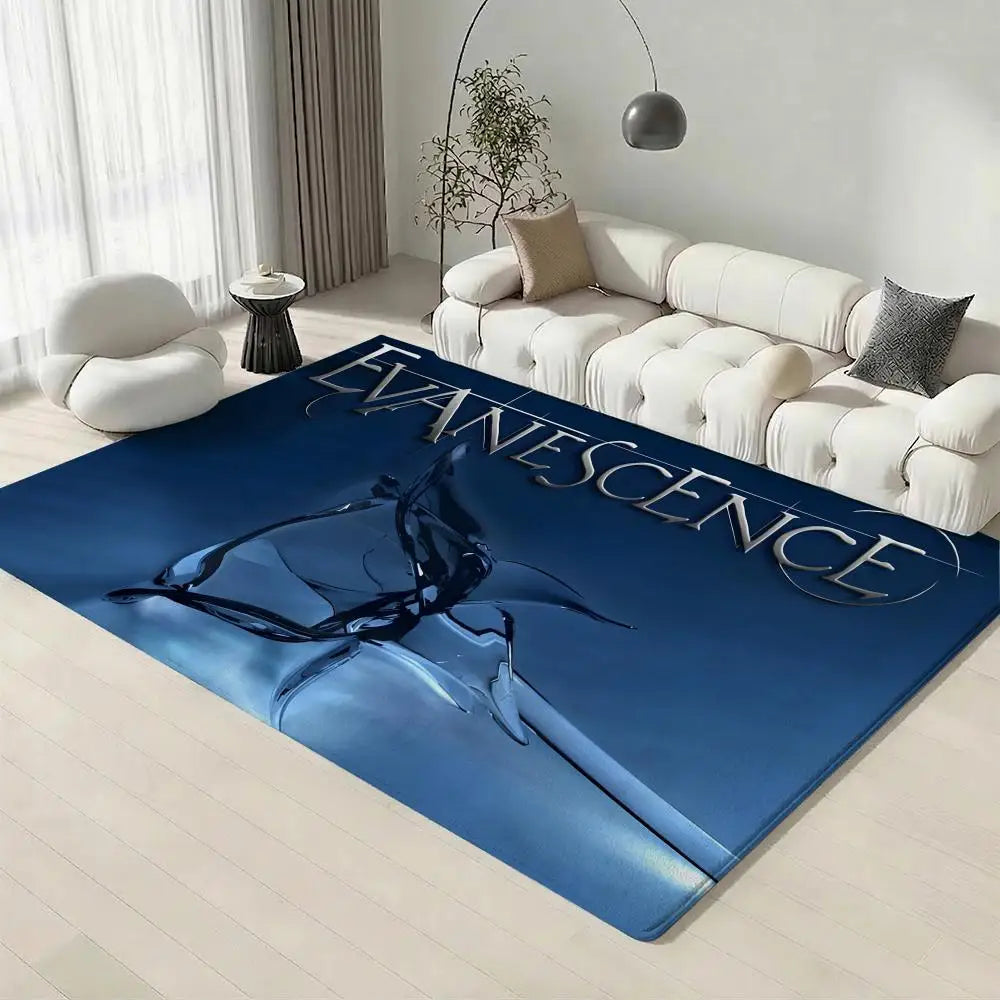 Evanescence Rock Band Flannel Floor Mat – Non-Slip Indoor Rug